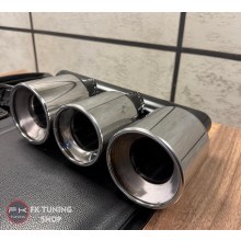 Honda Civic Fc5 Typer Uygun Krom Egzoz Ucu Üçlü Set