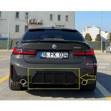 BMW G20 LCİ UYUMLU ARKA DİFÜZÖR ORTA KISIMI (PLASTİK PİANOBLACK