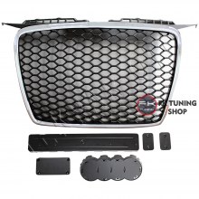 Audi A3 RS3 Ön Panjur Seti 2004-2008 Krom Çerçeve - Pianoblack Zemin