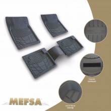 4D HAVUZLU OTO PASPAS KAUÇUK KOKUSUZ HER ARACA UYUMLU SİYAH RENK
