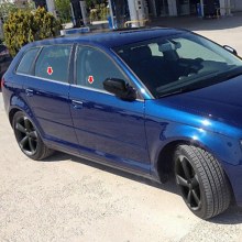 Audi A3 Krom Cam Çıtası 2004 2012 6 parça
