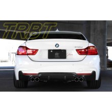 BMW F32-F33-F36 M PERFORMANCE SAĞ SOL ÇİFT ÇIKIŞ DİFÜZÖR (İTHAL-PARLAK SİYAH)
