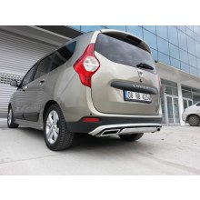 DACİA LODGY ARKA DİFÜZÖR EGZOZ GÖRÜNÜMLÜ (plastik)