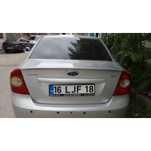 Ford Focus 2 Spoyler Sedan (polyester-boyasız)