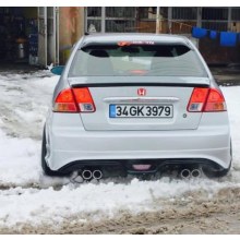 HONDA CİVİC  VTEC2 CUSTOM DİFÜZÖR 2001-2006 (plastik)