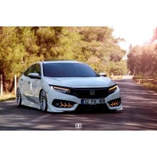 HONDA CİVİC FC5 ASİAN ÖN TAMPON FLAPLARI (boyasız-plastik