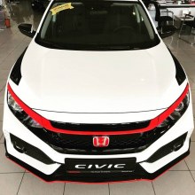 HONDA CİVİC FC5 PANJUR KAPLAMASI 2016 VE ÜZERİ (kırmızı)