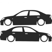 HONDA CİVİC VTEC2 STİCKER (2 adet)