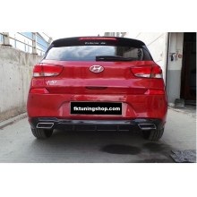 HYUNDAİ İ30 DİFÜZÖR ÇİFT EGZOZ GÖRÜNÜMLÜ 2017 ve üz. (plastik)