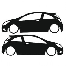 OPEL CORSA D STİCKER (2 adet)