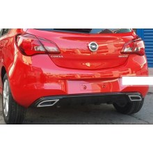 OPEL CORSA E DİFÜZÖR ÇİFT EGZOZ GÖRÜNÜMLÜ (plastik)