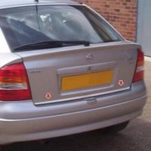 Opel Astra G Bagaj Alt Krom Çıtası Hatcback 1998 2009