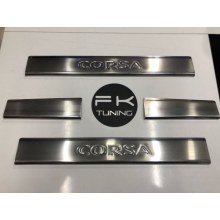 Opel Corsa C Krom Kapı Eşiği 4 Parça Takım 2000 2006 (gerçek resim)