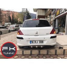 PEUGEOT 308 DİFÜZÖR EGZOZ GÖRÜNÜMLÜ (plastik)