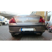 PEUGEOT 407 DİFÜZÖR CİFT EGZOZ GÖRÜNÜMLÜ PLASTİK