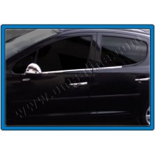 Peugeot 207 Krom Cam Çıtası 4 Parça