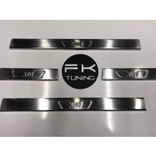 Peugeot 301 Krom Kapı Eşiği 4 Parça Takım