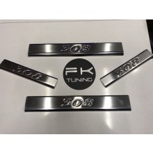 Peugeot 308 Krom Kapı Eşiği 4 Parça Takım 2007-2013