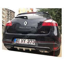 RENAULT MEGANE 3 DİFÜZÖR EGZOZ GÖRÜNÜMLÜ (plastik)