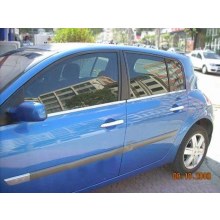 Renault Megane 2 Krom Cam Çıtası 2004 2010 hatcback 4 Parça