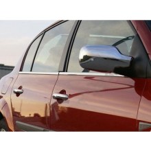 Renault Megane 2 Krom Cam Çıtası 2004 2010 sedan 4 Parça