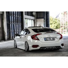 HONDA CİVİC FC5 DİFÜZÖR ÇİFT EGZOZ GÖRÜNÜMLÜ (plastik)