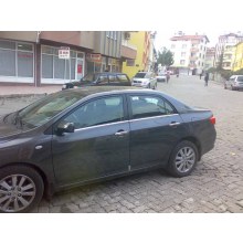 Toyota Corolla Krom Cam Çıtası 2007 2013 4 Parça