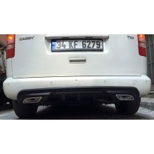 VOLKSWAGEN CADDY DİFÜZÖR CİFT EGZOZ GÖRÜNÜMLÜ PLASTİK