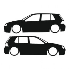 VOLKSWAGEN GOLF 4 STİCKER (2 adet)