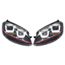 Volkswagen Golf 7 Gti Ön Far Takımı Çift U Bar (Kayar Sinyalli)