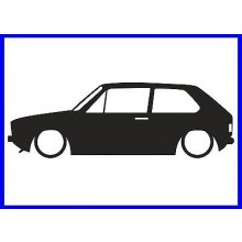 VOLKSWAGEN GOLF MK1 STİCKER (2 adet)