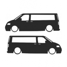 VOLKSWAGEN TRANSPORTER-CARAVELLE STİCKER (2 adet)