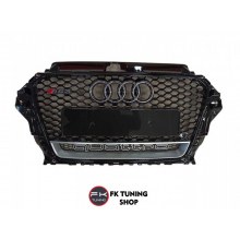 Audi A3 Rs3 Ön Panjur Seti 2013-2016 Pianoblack - Quatro bölmeli