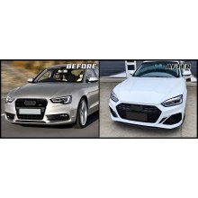 Audi A5 2008-2015 Uyumlu 2021+ RS5 Facelift Dönüşüm Bodykit Ön Set