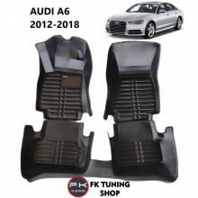 Audi A6 5D Havuzlu Paspas Seti Deluxrider Siyah Renk 2012-2018