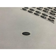 AUDİ ANAHTAR LOGOSU 1,5 cm (5 ADET