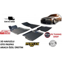 Bmw E36 3D Havuzlu Oto Paspas Seti Perflex Marka 1993-1998