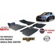 Bmw E46 3D Havuzlu Oto Paspas Seti Perflex Marka 1998-2005