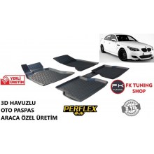 Bmw E60 3D Havuzlu Oto Paspas Seti Perflex Marka 2004-2010