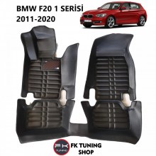 Bmw F20 5D Havuzlu Paspas Seti Deluxrider Siyah Renk 2011-2020