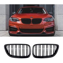 BMW F22 M2 ÇİFT ÇİZGİ ÖN PANJUR BÖBREK SETİ 2 SERİSİ