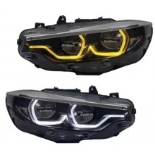 Bmw F32 - F36 Adaptive Led Ön Far Seti 2013-2016 Sarı/Beyaz Gündüz Ledli