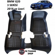 Bmw G20 5D Havuzlu Paspas Seti Deluxrider Siyah Renk 2018 ve üzeri