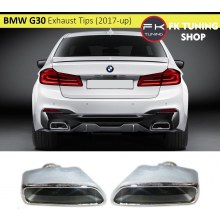 Bmw G30 M Sport Egzoz Ucu Krom 2 Adet