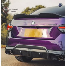 Bmw G42 Arka Difüzör + Egzoz uçları (Pianoblack Plastik İthal) 2021 Üz 2 Serisi