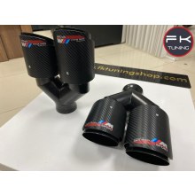 BMW M SPORT EGZOZ UCU ÇİFT ÇIKIŞ CARBON 90mm (sağ-sol)