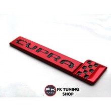 CUPRA LOGO METAL BAGAJ-ÇAMURLUK (YAPIŞTIRMALI- KIRMIZI 13.7 CM