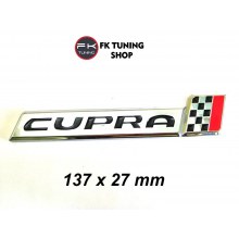 CUPRA LOGO METAL BAGAJ-ÇAMURLUK (YAPIŞTIRMALI- KROM 13.7 CM