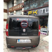 FİAT DOBLO DİFÜZÖR ÇİFT EGZOZ GÖRÜNÜMLÜ (gri renk