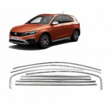 Fiat Egea Krom Cam Çıtası Çevirme Tam Tur CROSS